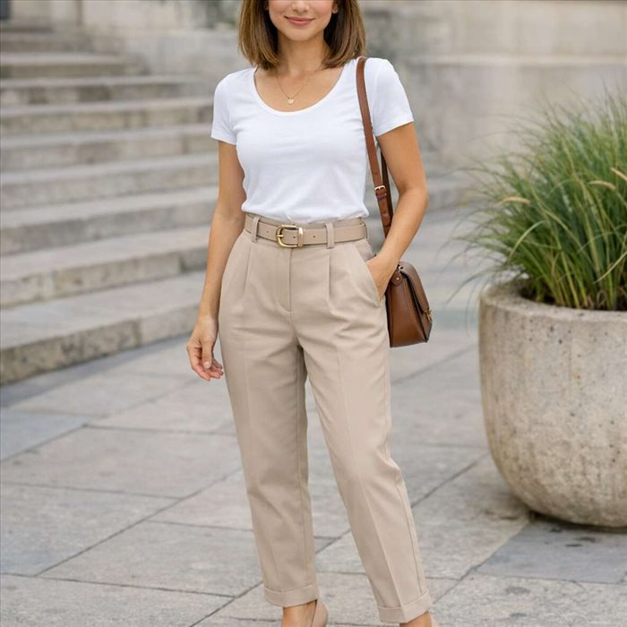 Pantalon taille haute quand on est petite : comment bien le porter ?
