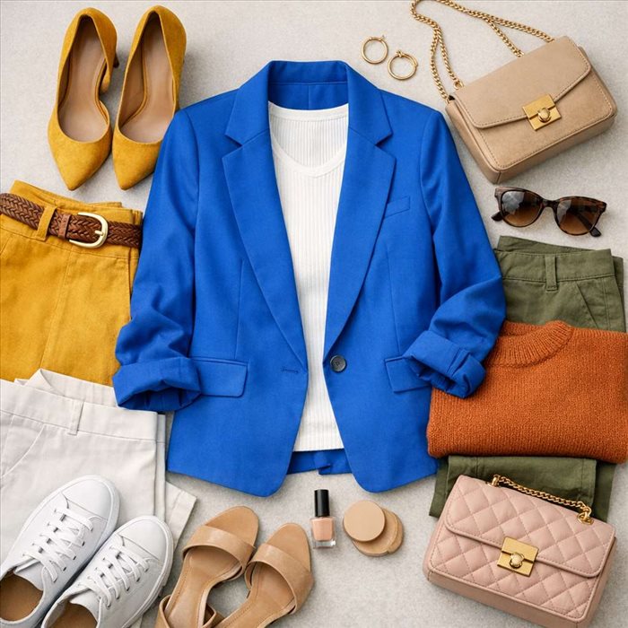 Quelle couleur porter avec un vêtement bleu ? Les meilleures associations