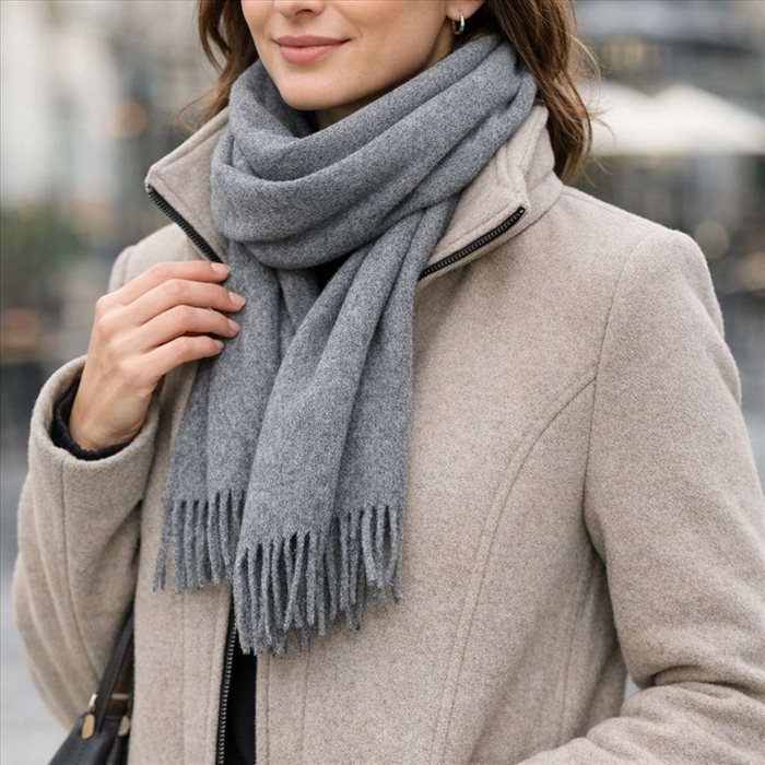 Comment porter une écharpe avec un manteau à col montant ?