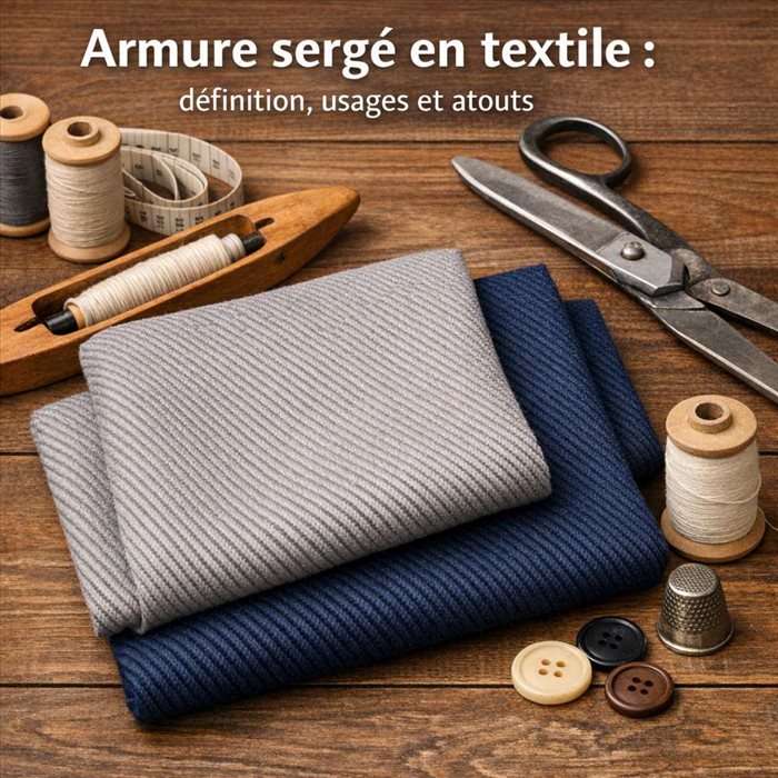 Armure sergé en textile : définition, types et avantages