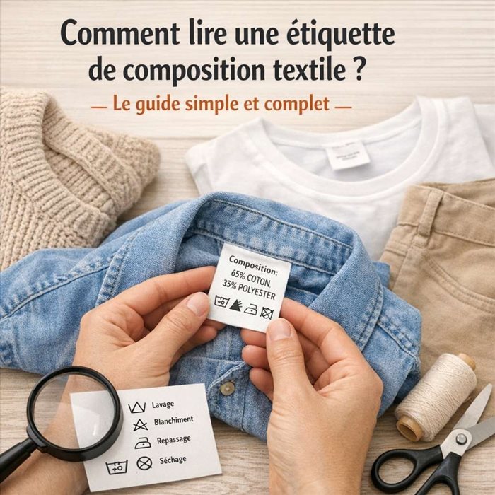 Comment lire une étiquette de composition textile ? Guide simple