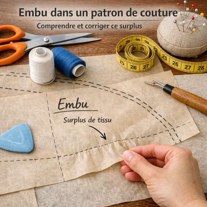 Que signifie l’embu dans un patron de couture ? Guide simple et clair