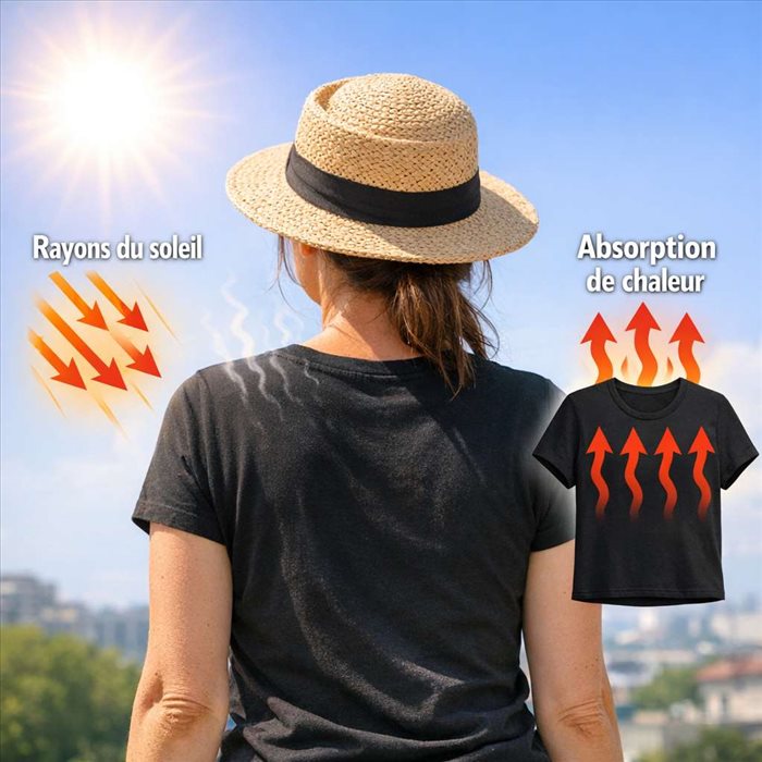 Pourquoi les vêtements noirs attirent-ils plus la chaleur ?