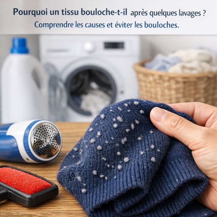Pourquoi un tissu bouloche-t-il après quelques lavages ? Causes et solutions