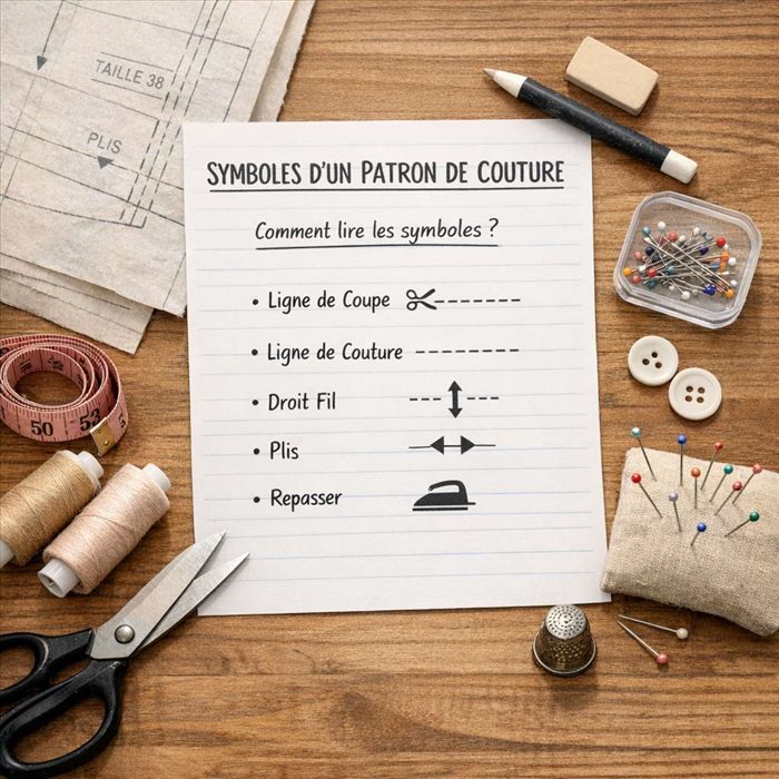 Comment lire les symboles d’un patron de couture | Guide