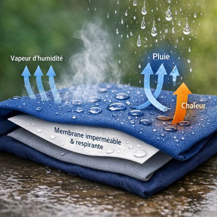 Membrane textile imperméable et respirante : comment ça marche ?
