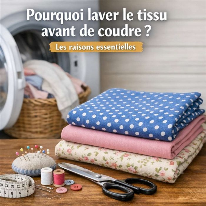Pourquoi laver le tissu avant de coudre ? Conseils et astuces