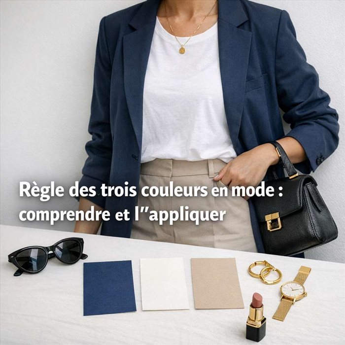 Règle des trois couleurs en mode : guide simple et astuces