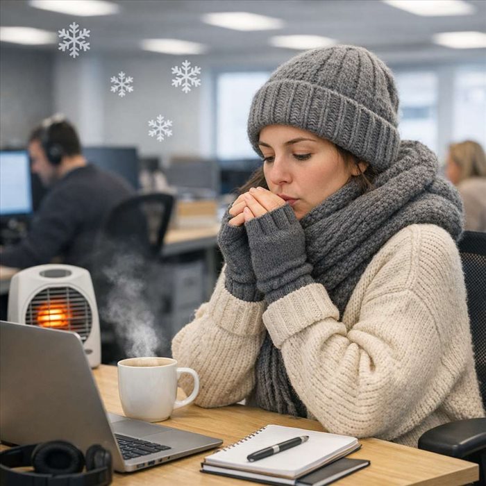 Comment s’habiller dans un open space froid : conseils pro