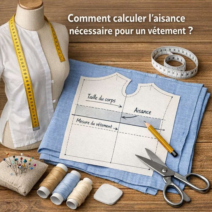 Aisance en couture : comment la calculer pour un vêtement ?