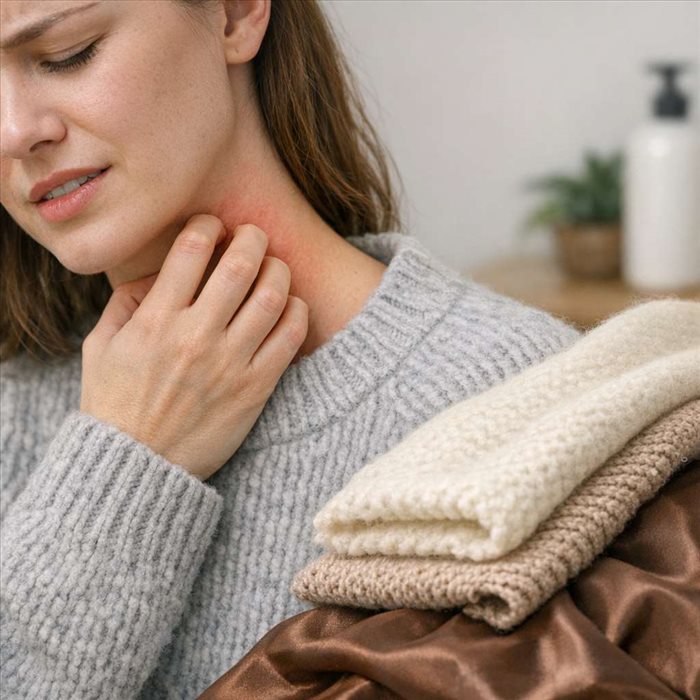 Peau sensible : pourquoi certaines matières grattent ?