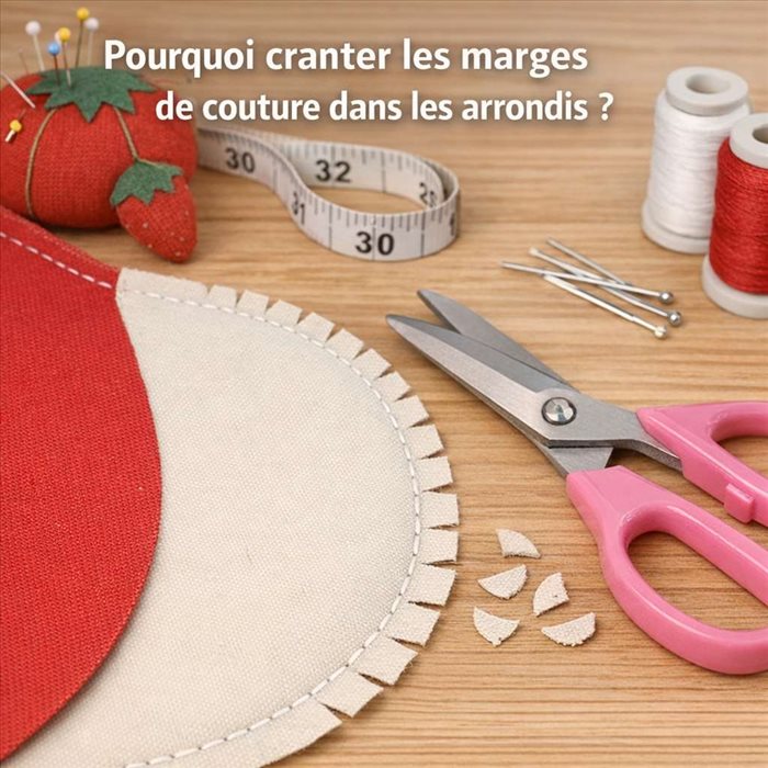 Pourquoi cranter les marges de couture dans les arrondis ?