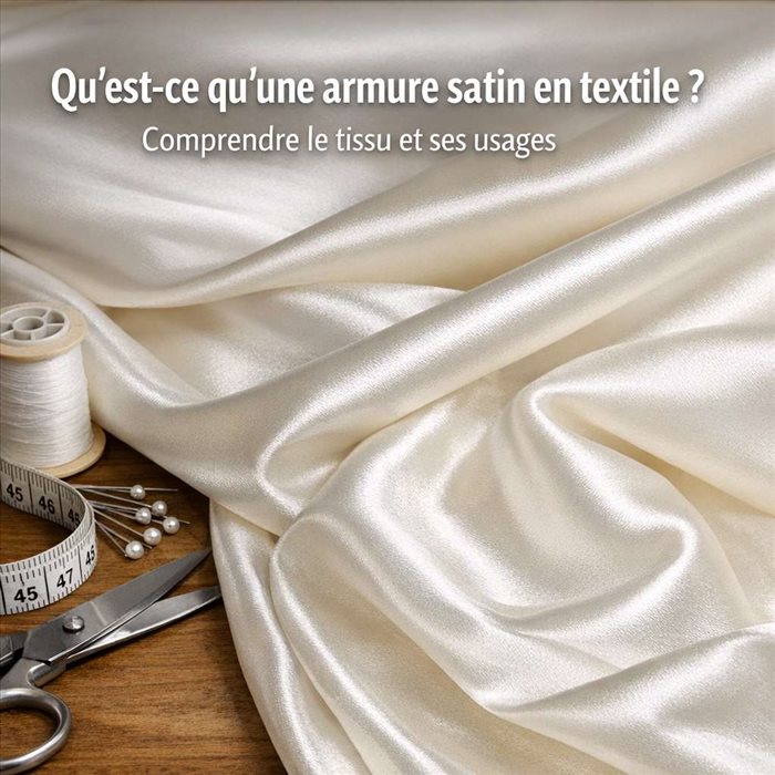Qu'est-ce qu'une armure satin en textile ? Guide simple et complet