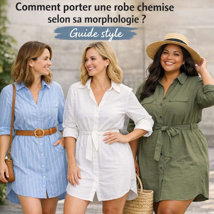 Comment porter une robe chemise selon sa morphologie ?