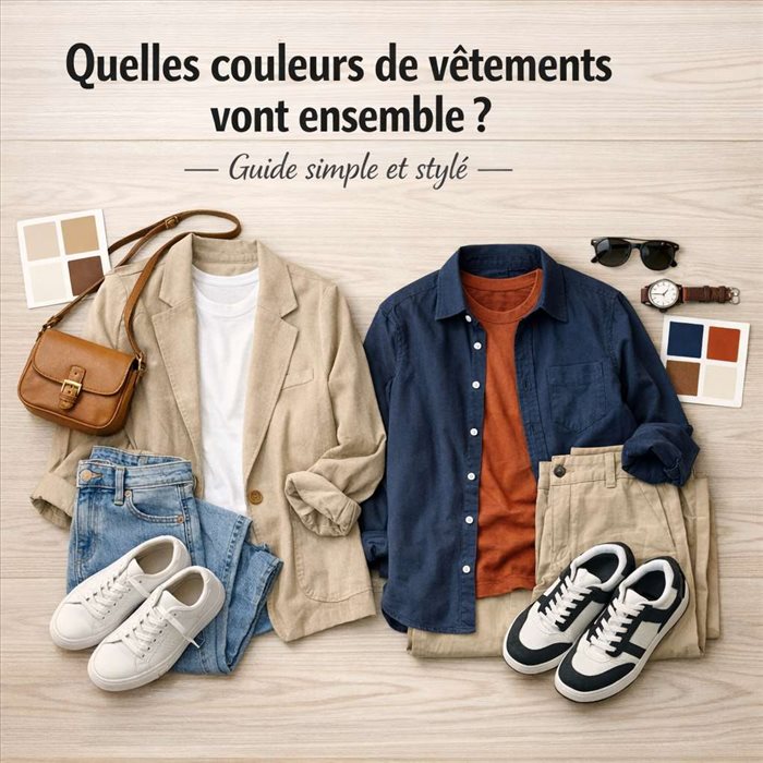 Quelles couleurs de vêtements vont ensemble ? Guide simple